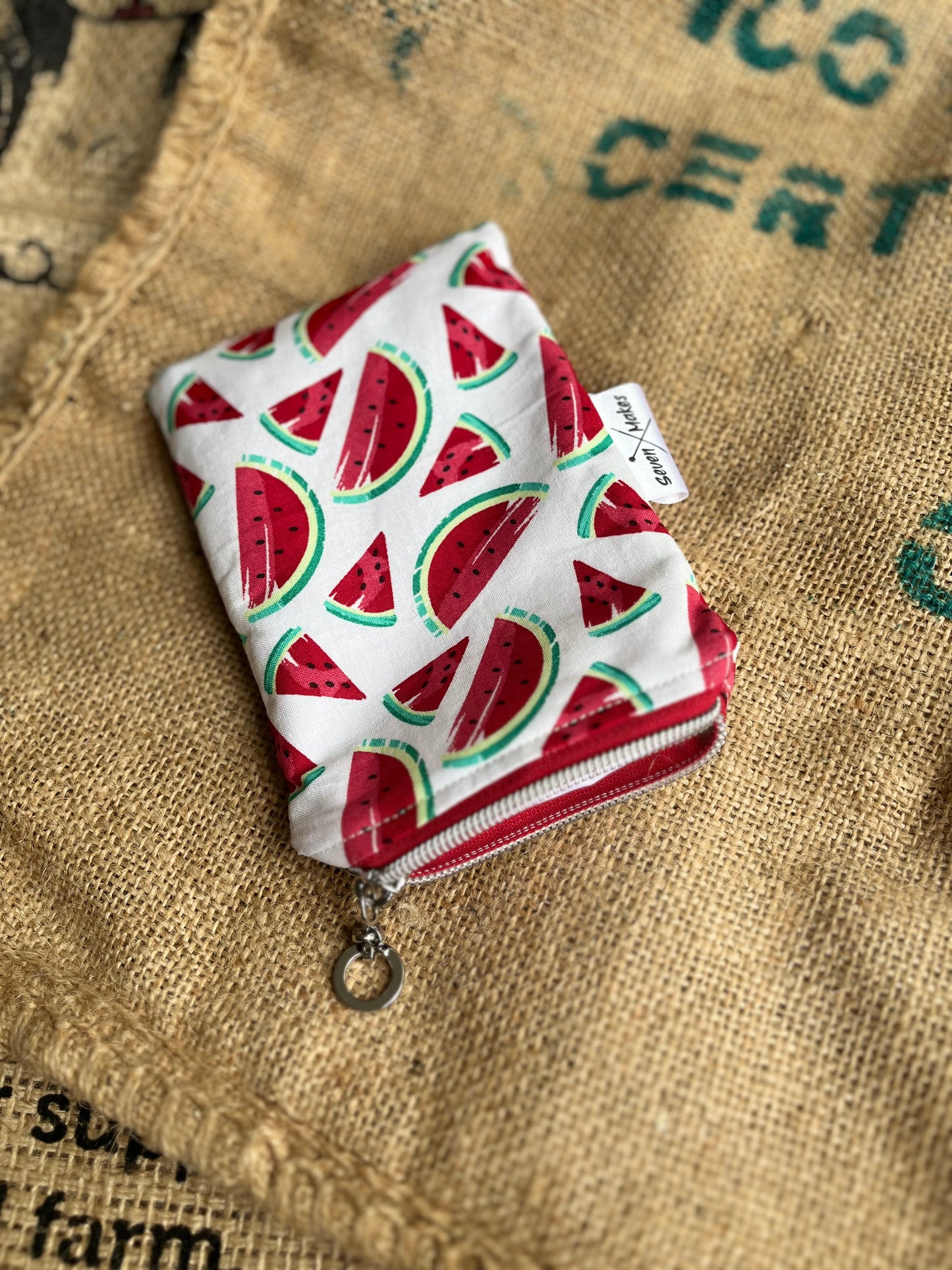 Watermelon zipper bags!
