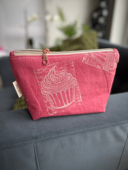 Hand-Printed Wash Bags