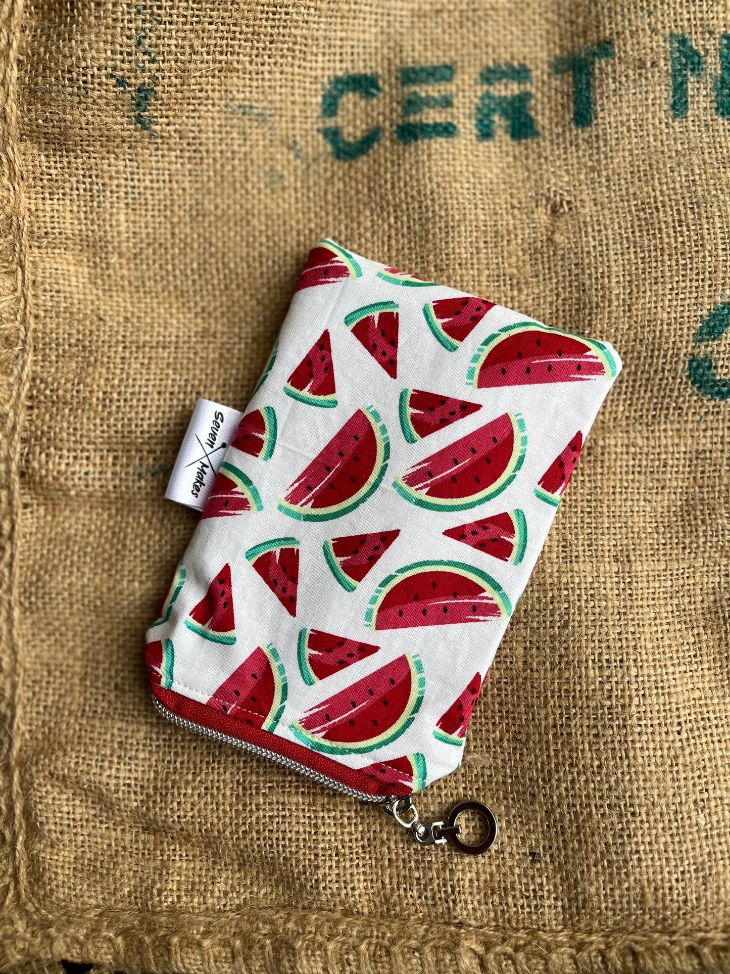 Watermelon zipper bags!