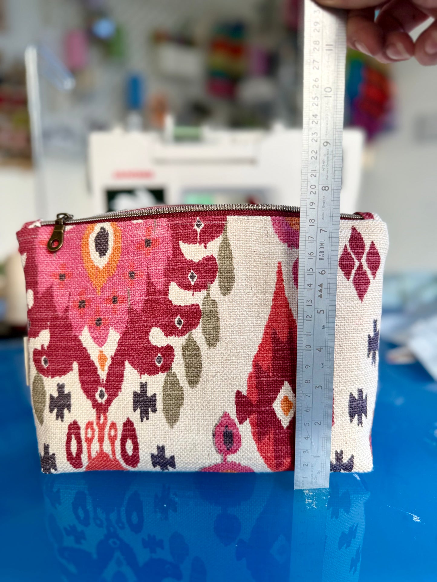 Ikat Print Large wash bag