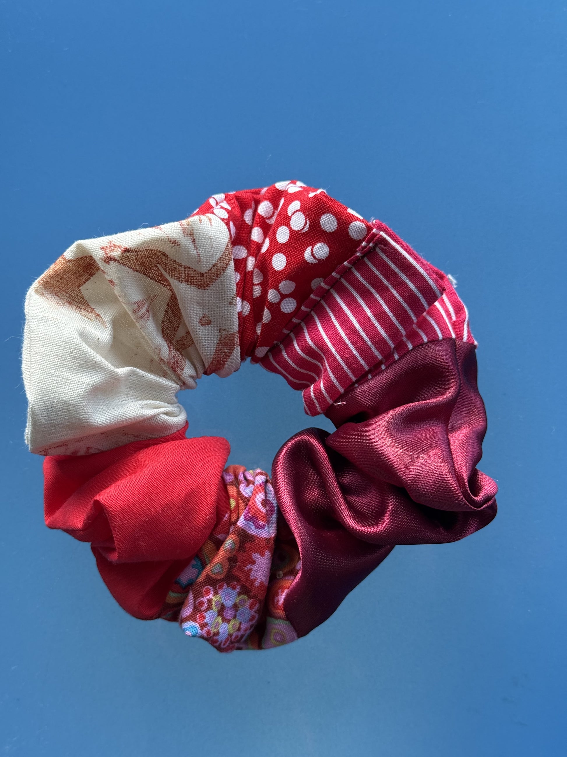 Scrunchies made from fabric scraps - zero waste accessories - green living