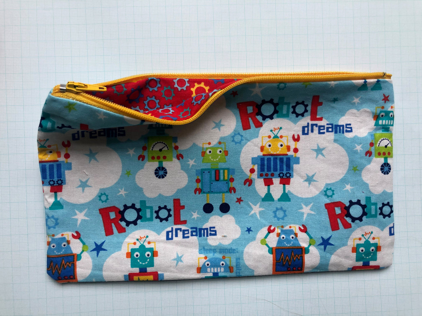 Robots! Zipper Pouches