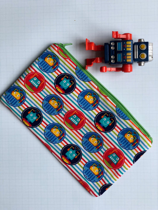 Robots! Zipper Pouches