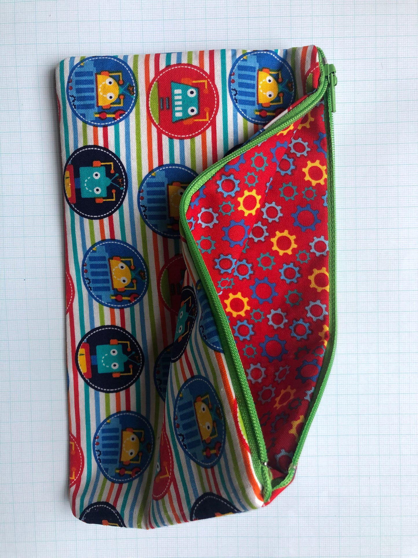 Robots! Zipper Pouches