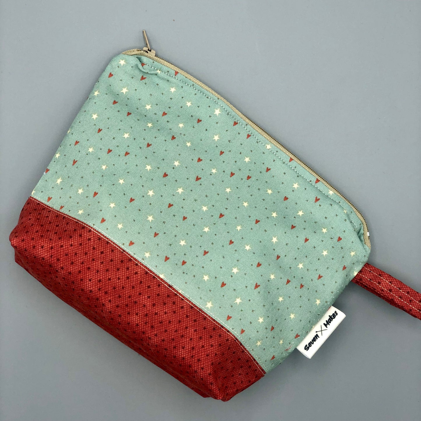 Tiny hearts and stars wash bag