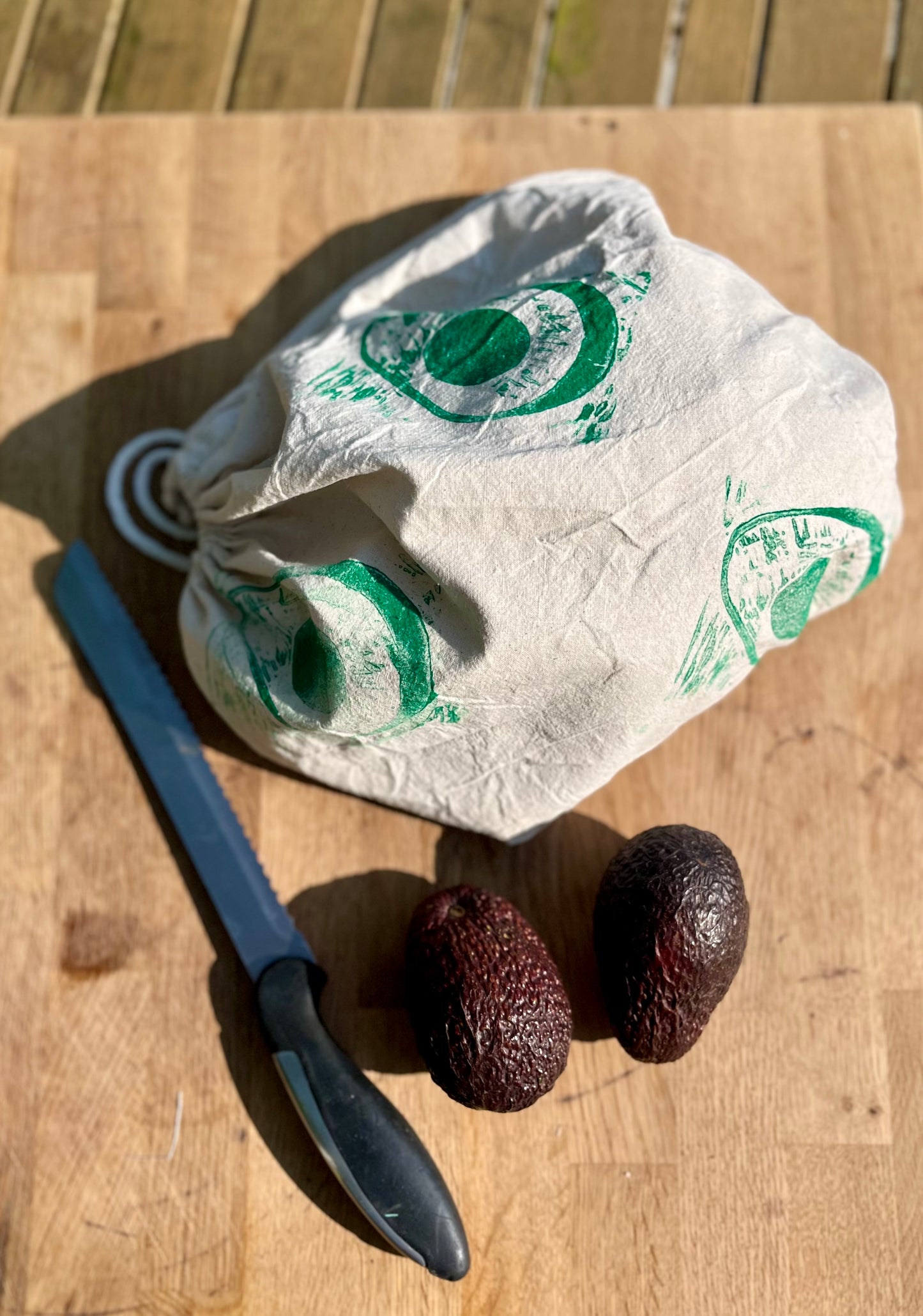 Cotton Hand Printed Bread Bags - Reusable Eco-Friendly Bread bag