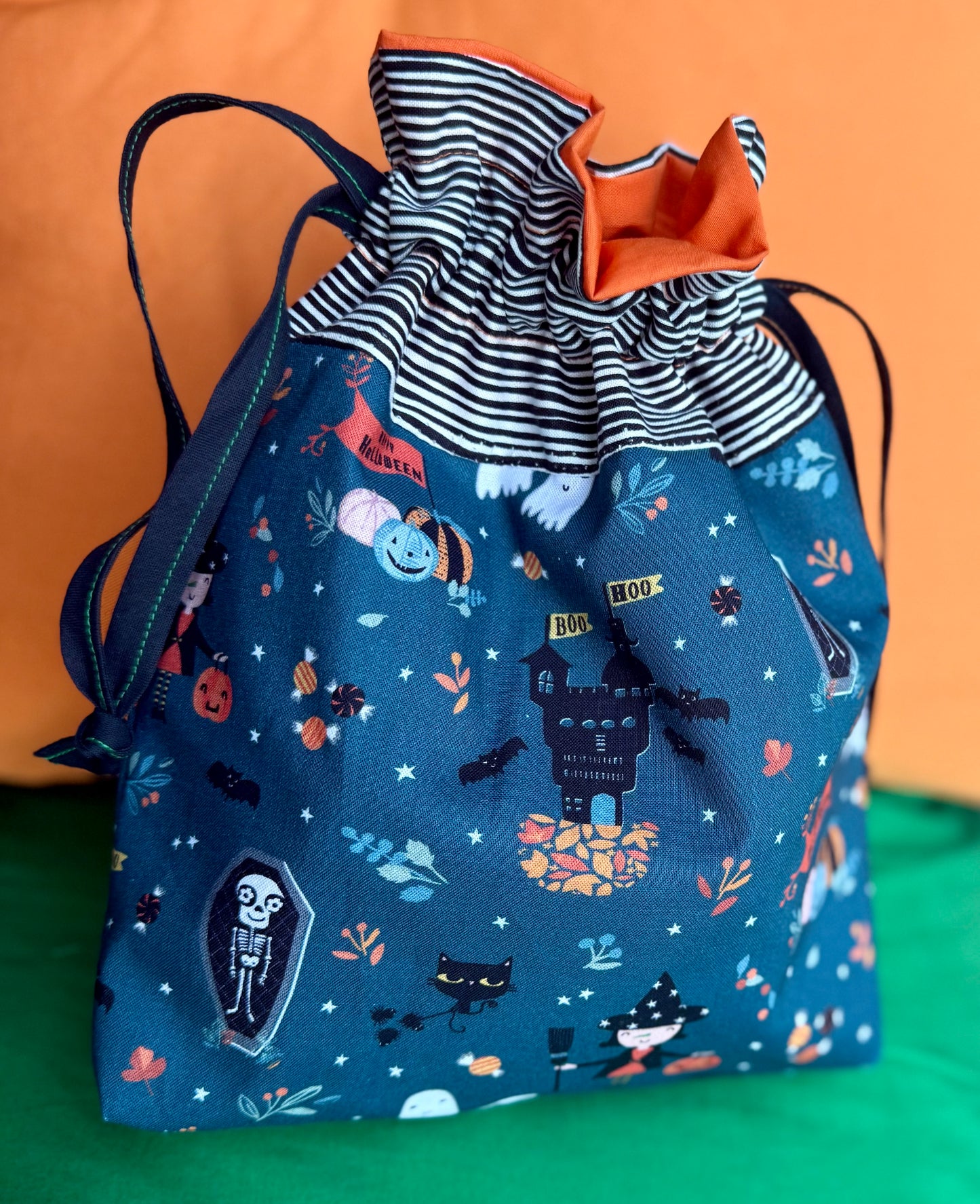 Halloween Drawstring Bag, Trick or Treat, Gift Bags