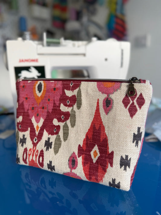 Ikat Print Large wash bag