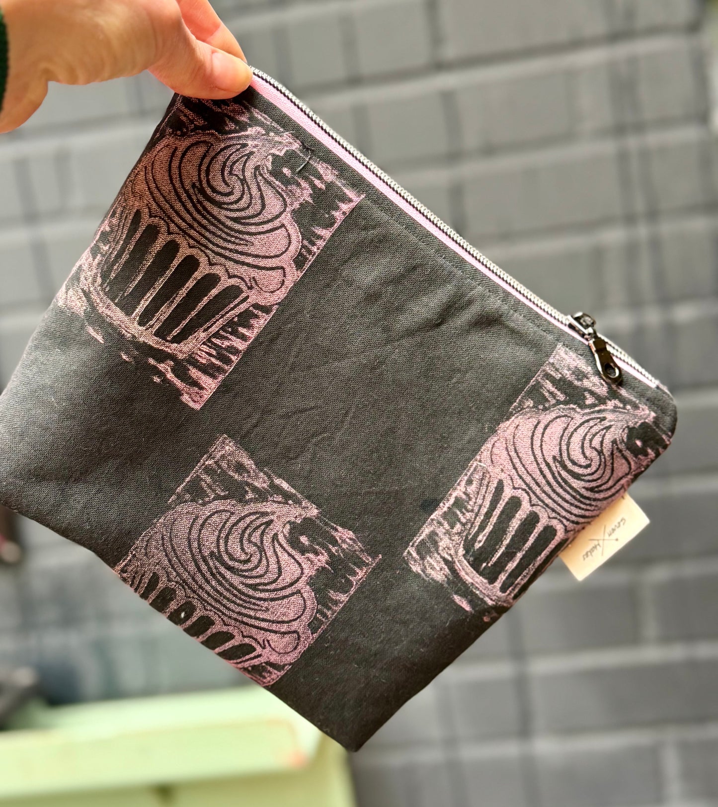 Hand-Printed Wash Bags