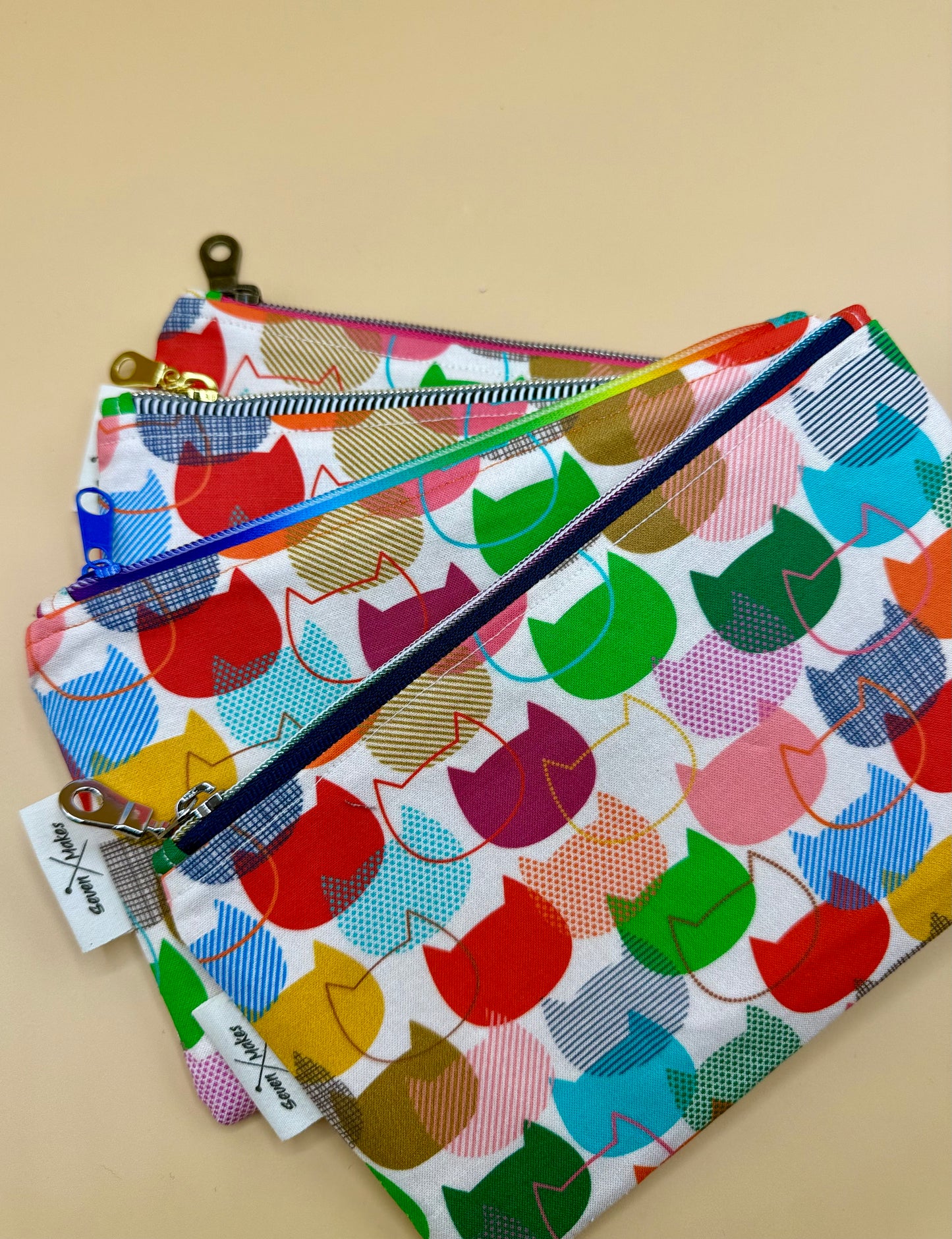 Never too Many Cats Zipper Bag