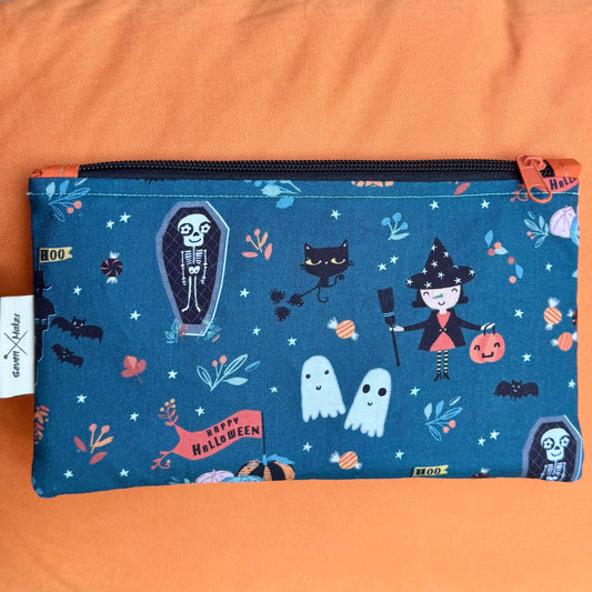 Halloween cute dudes zipper bag