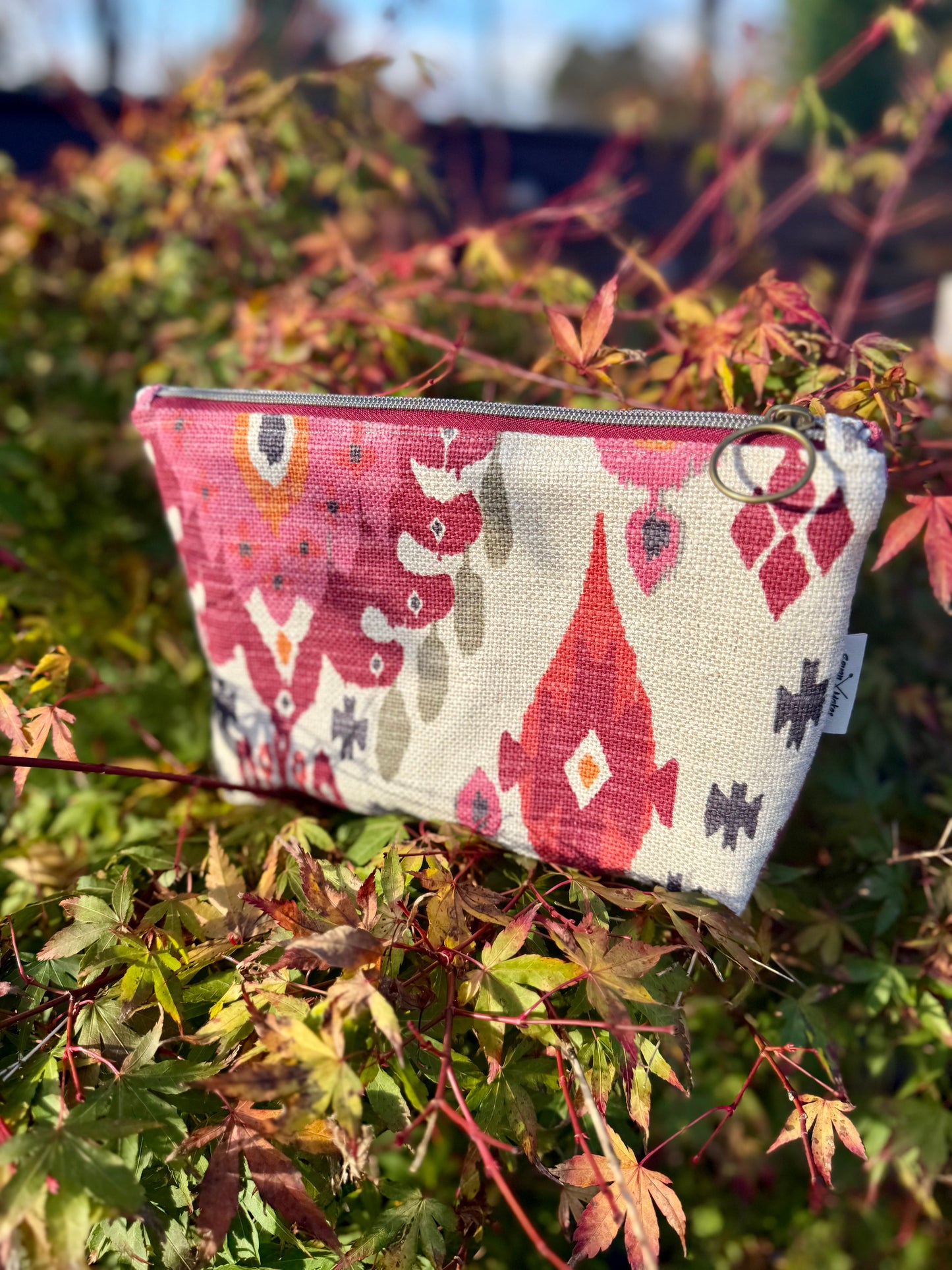 Ikat Print Large wash bag