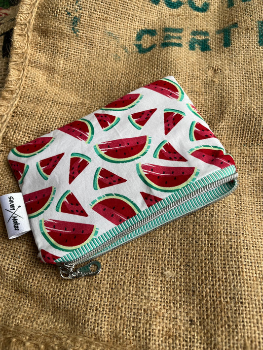 Watermelon zipper bags!