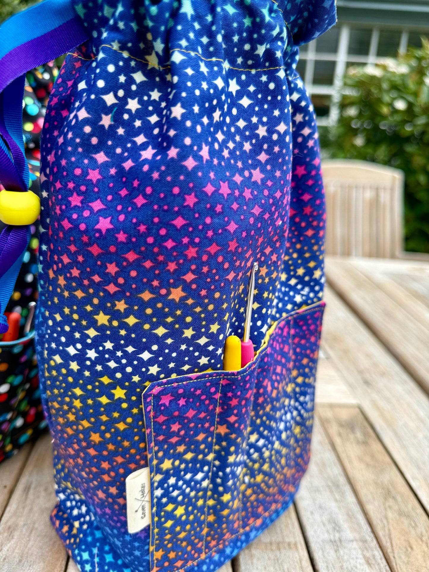 Work in Progress bag for Knitting and Crochet projects