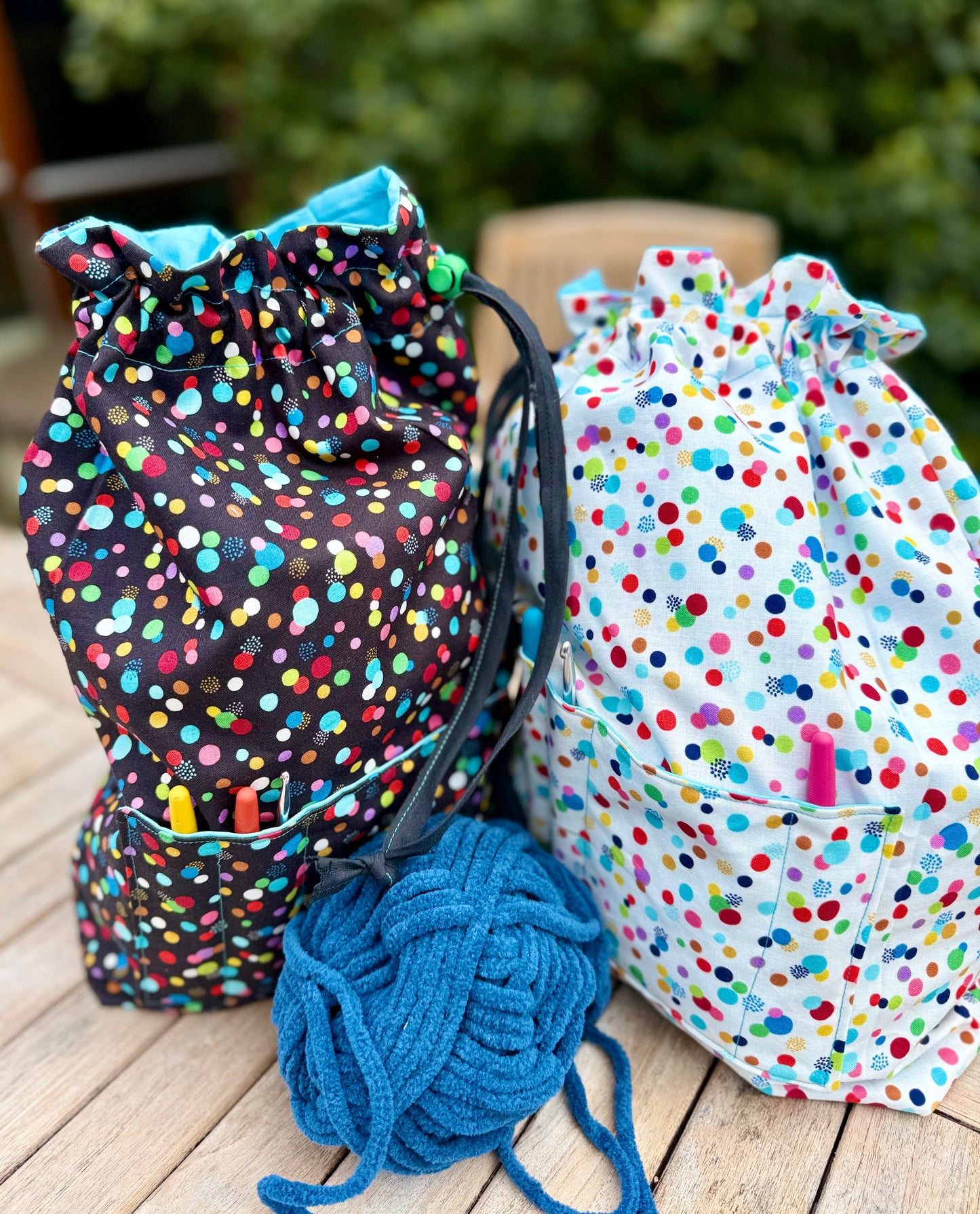 Work in Progress bag for Knitting and Crochet projects
