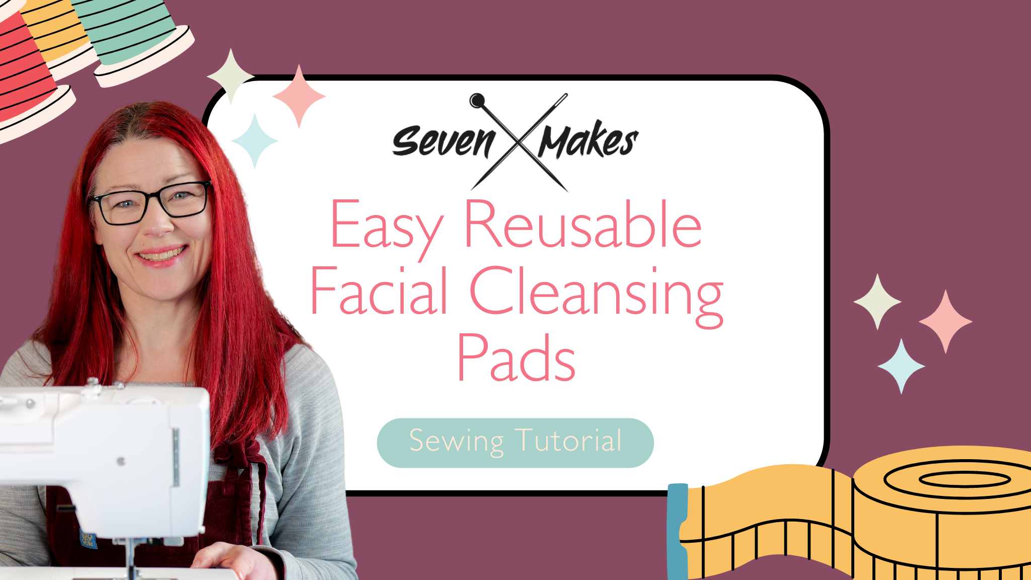 Load video: how to make reusable facial cleansing pads at home