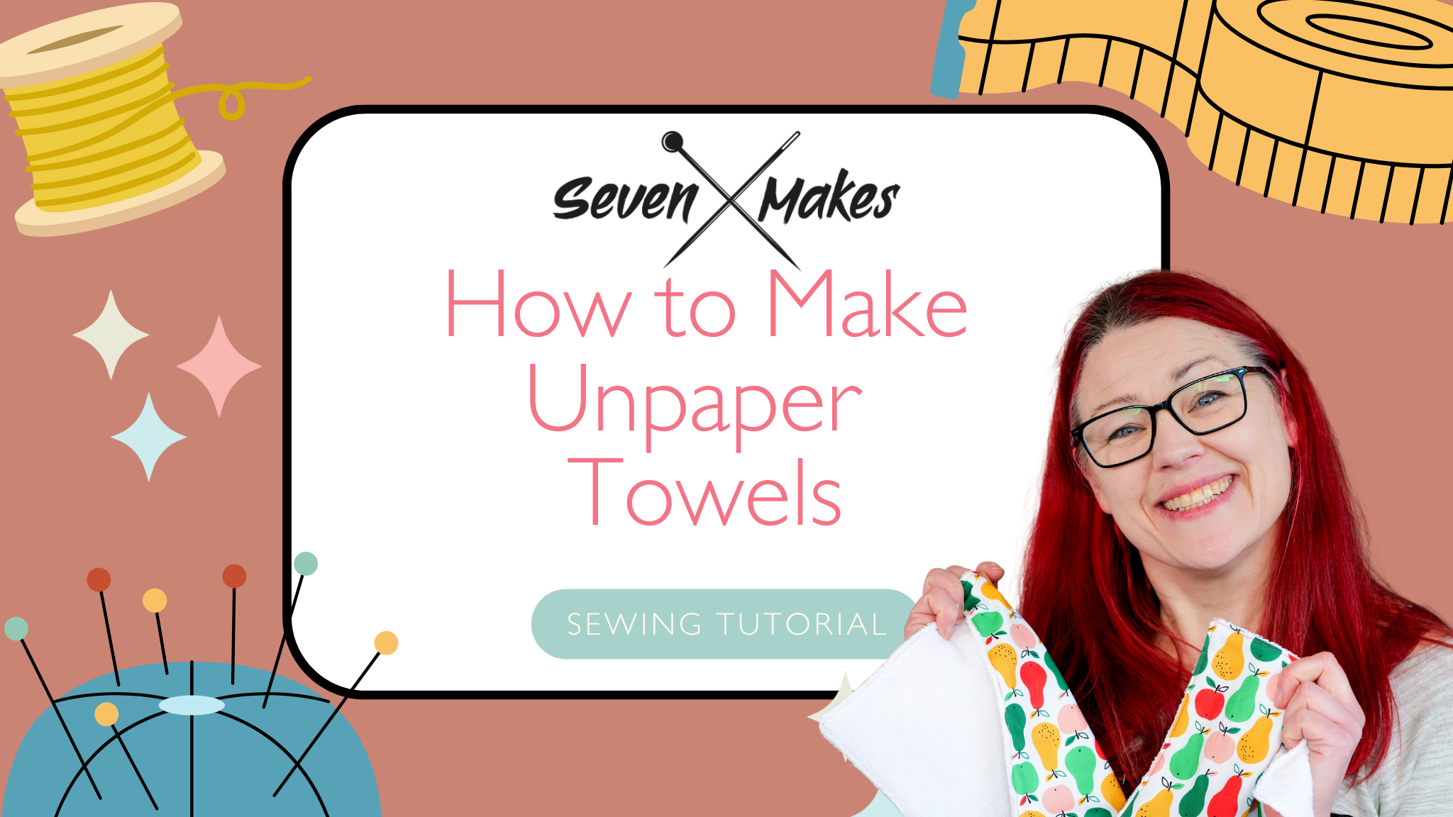 Load video: easy diy tutorial on how to make reusable alternatives to kitchen roll