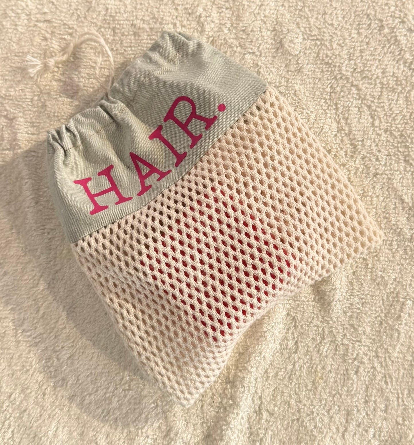 organic cotton net bags for shampoo or conditioner bars