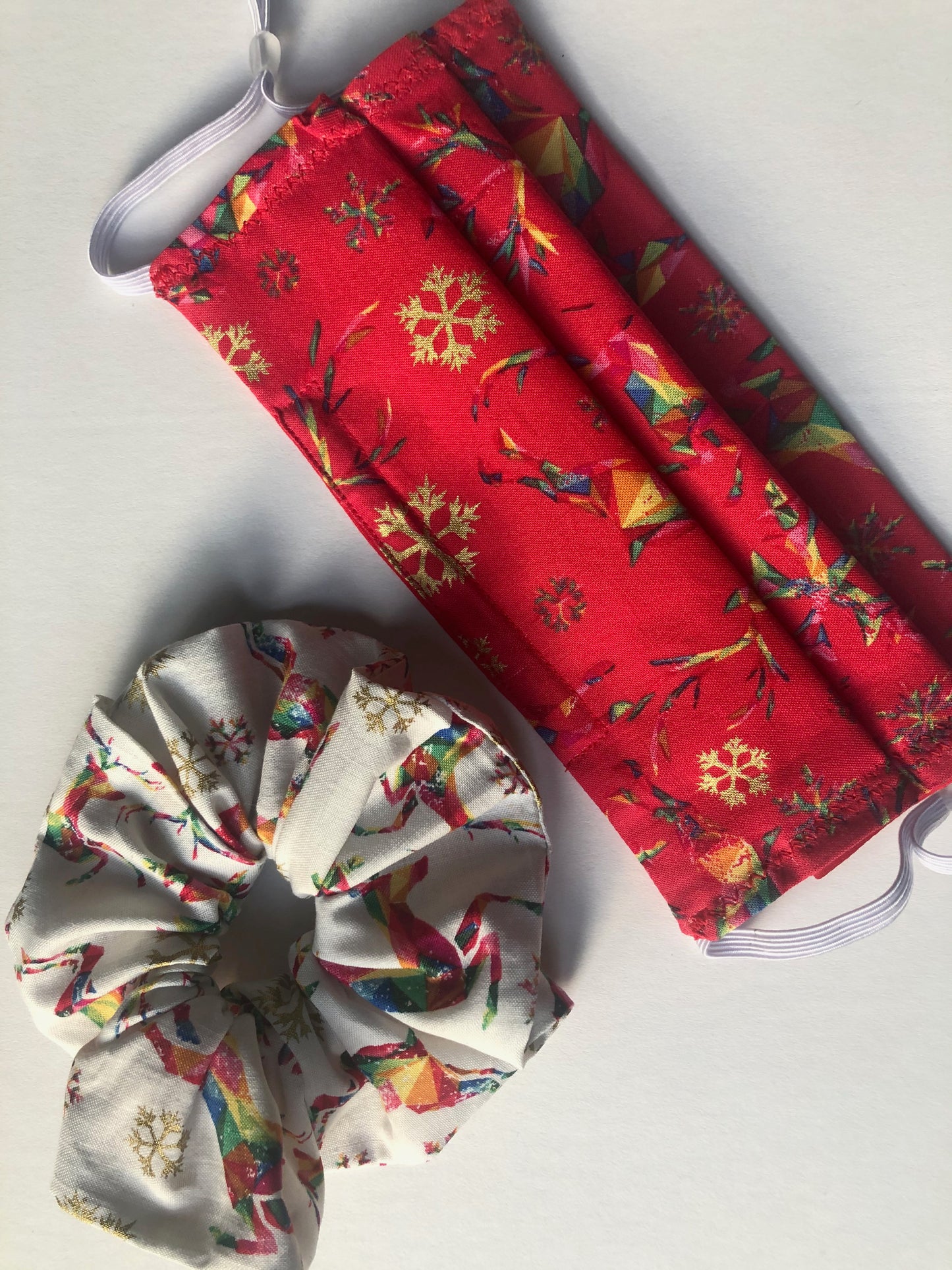 Festive Fabric Hair Scrunchies