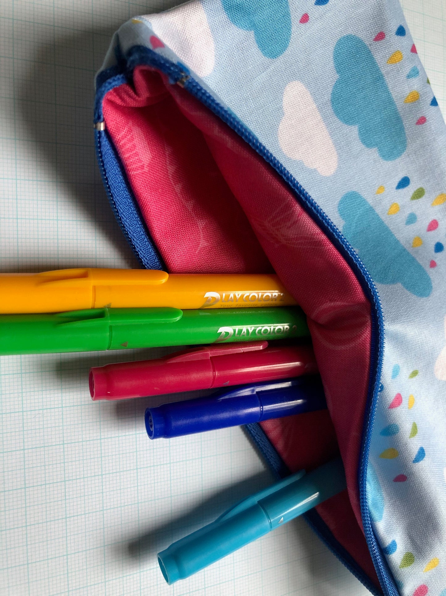 Rainy Days and Rainbows Zipper Pouch