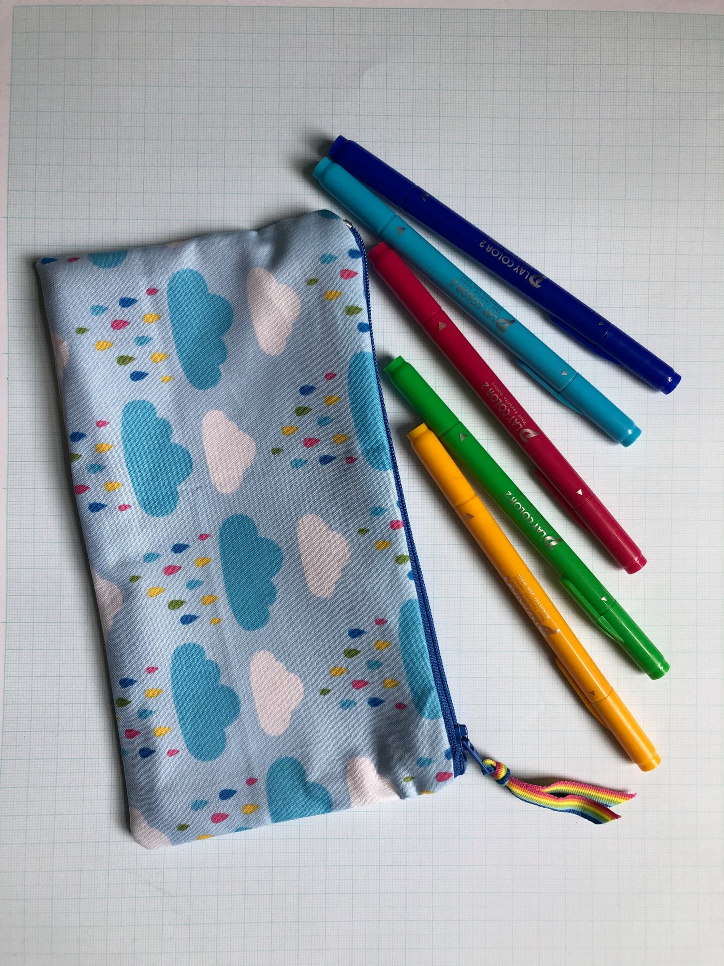 Rainy Days and Rainbows Zipper Pouch