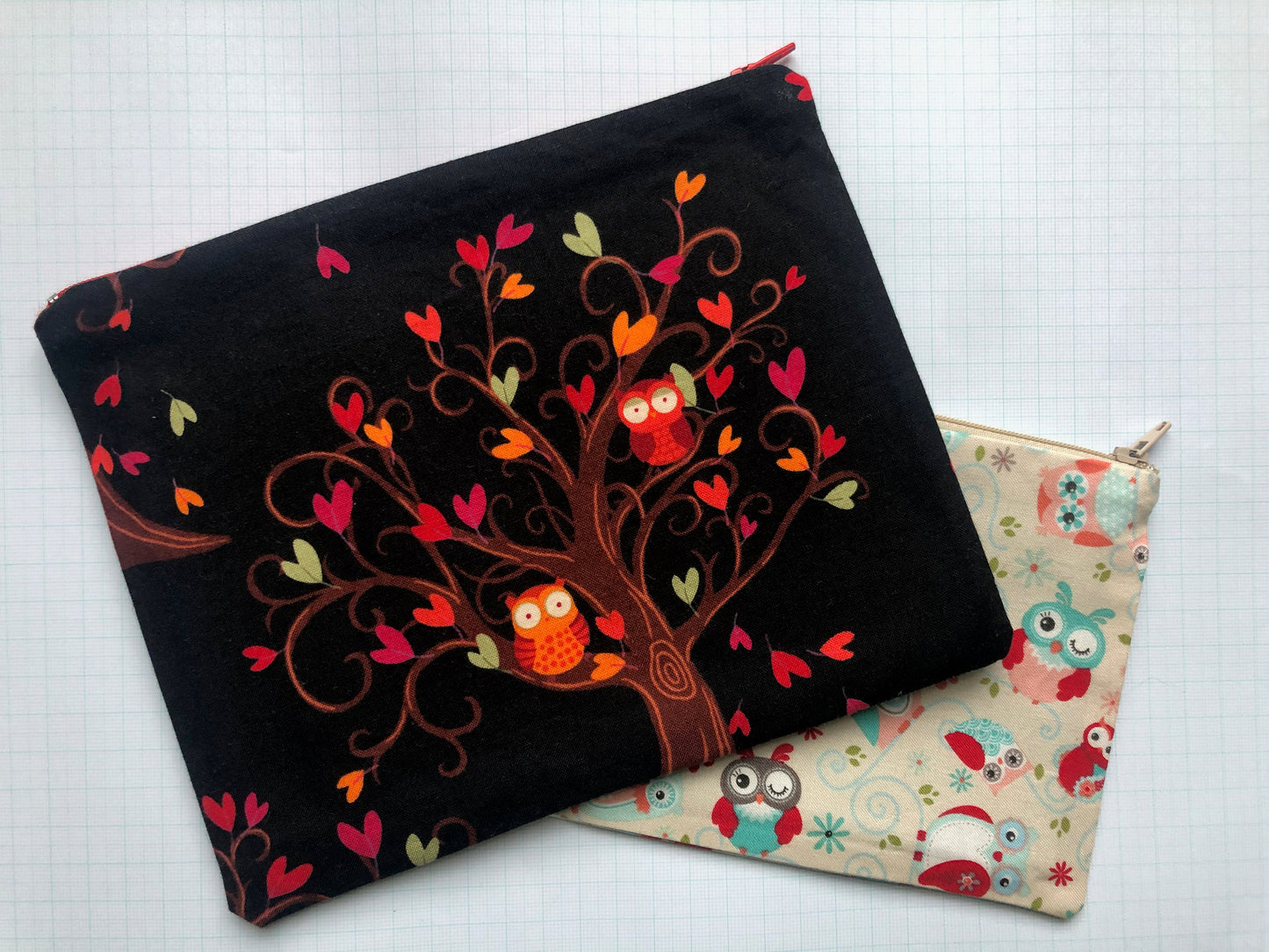 Owl Zipper Pouches