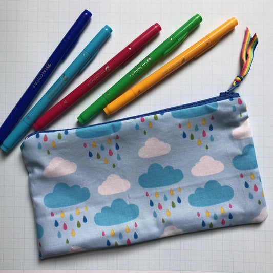 Rainy Days and Rainbows Zipper Pouch