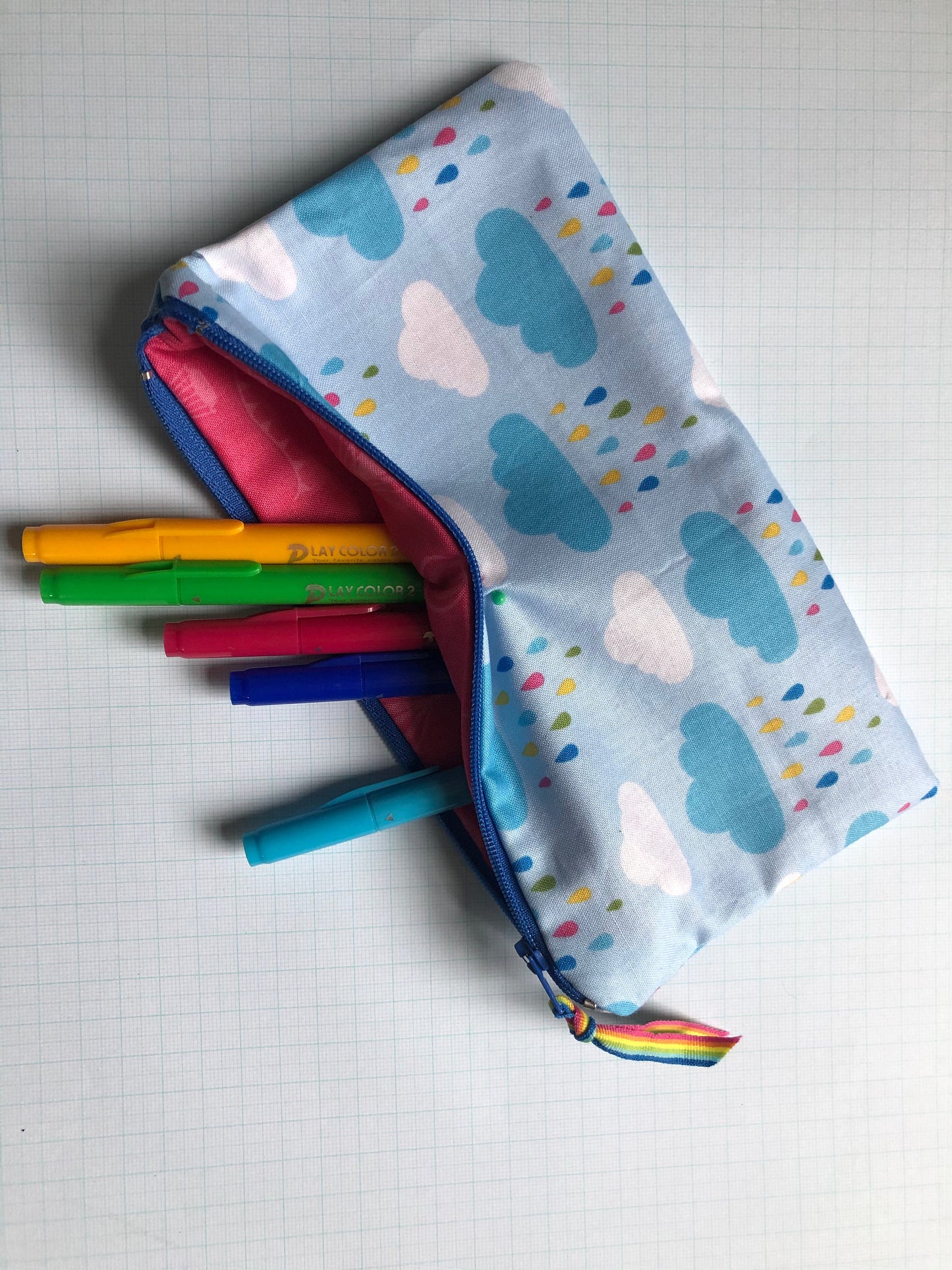 Rainy Days and Rainbows Zipper Pouch