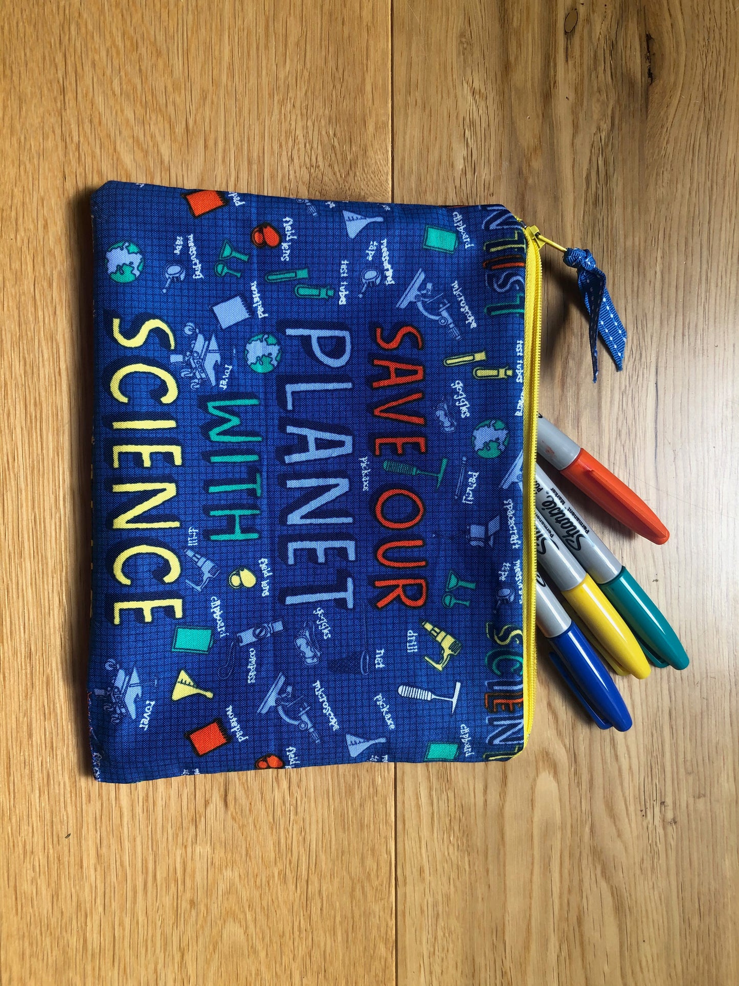Zipper Pouch - Save the Planet with Science