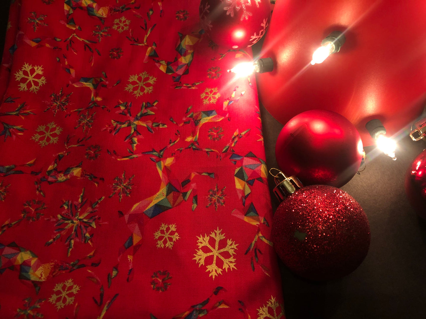 Festive Fabric Hair Scrunchies