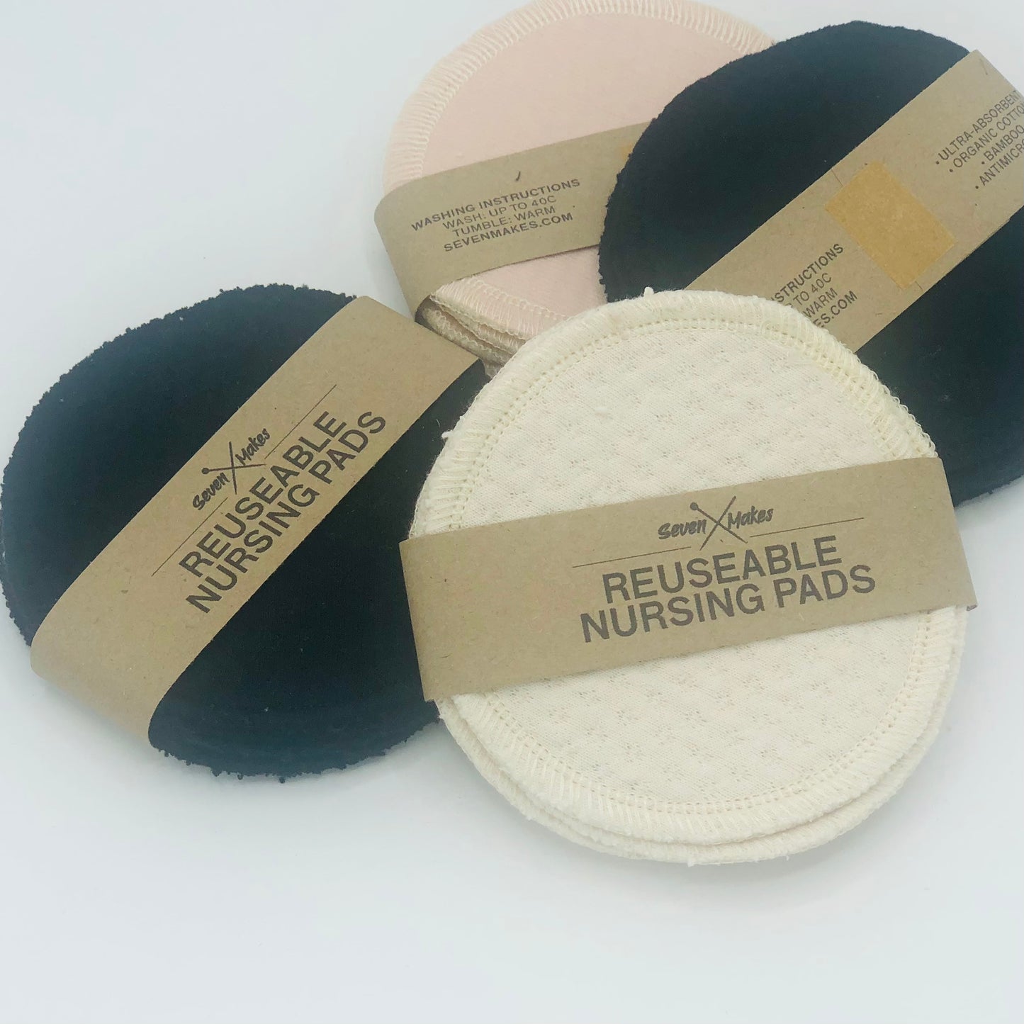 Reusable Nursing Pads - ultra absorbent washable pads for breast feeding