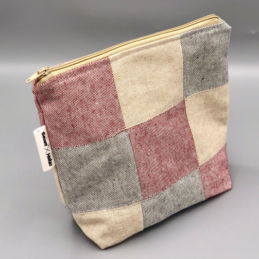 Recycled Fabric Patchwork Washbag