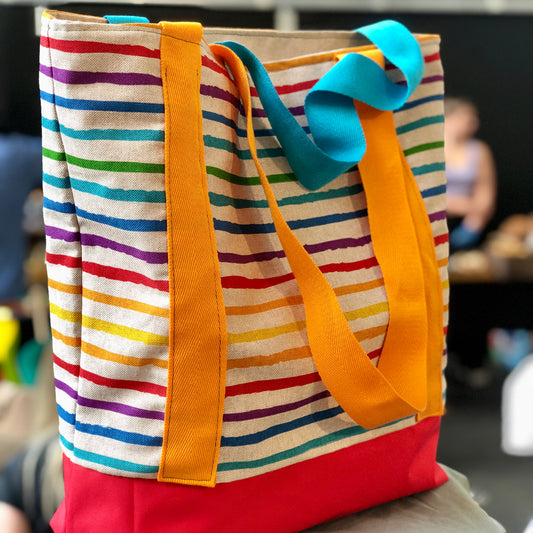 Rainbow Shoulder Bag - waterproof base, 100% recycled lining