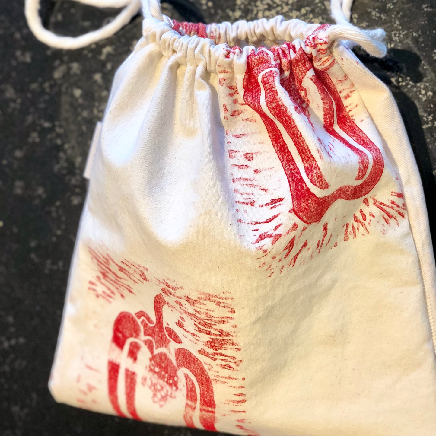 Cotton Hand Printed Bread Bags - Reusable Eco-Friendly Bread bag