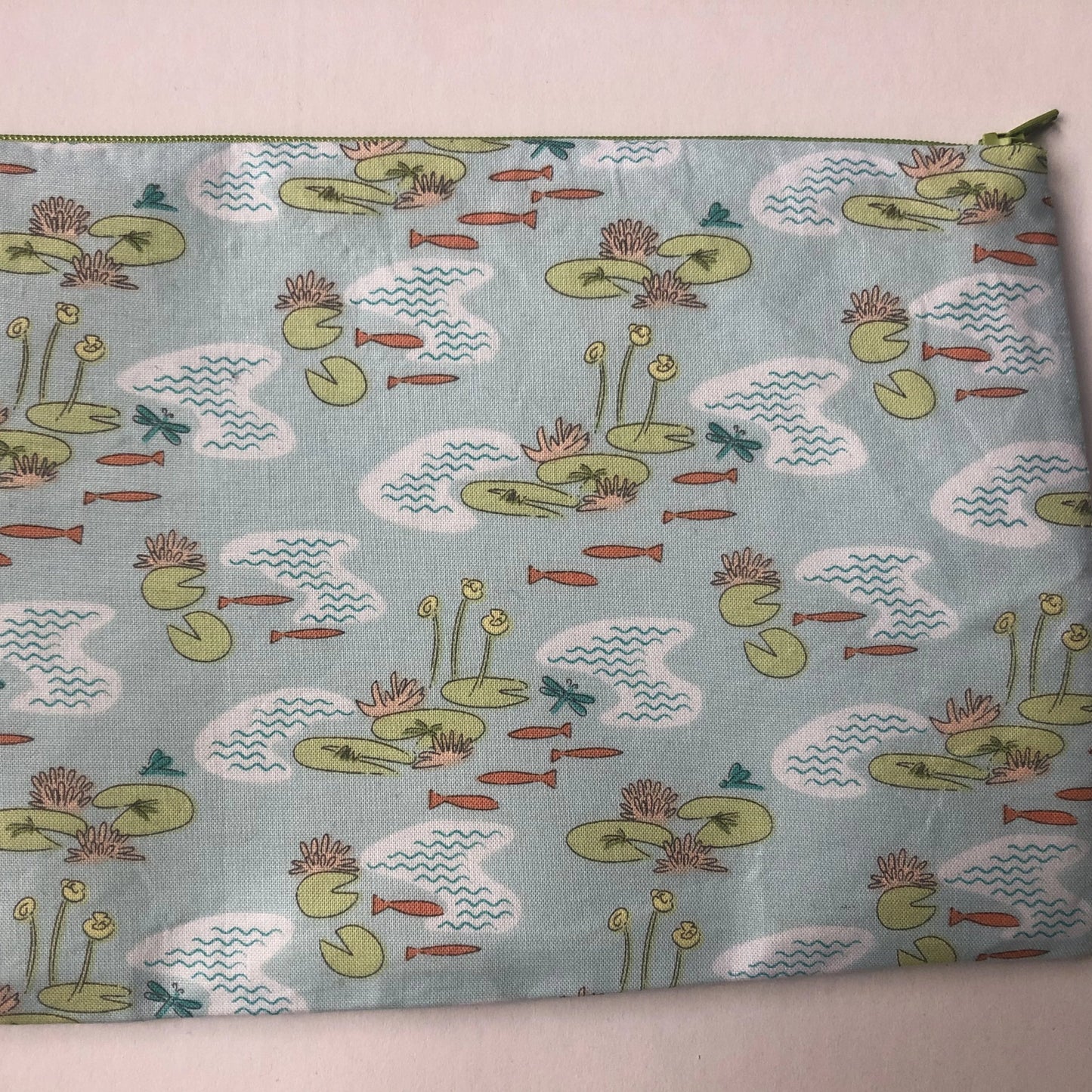 Pond and Lily Pads Zipper Pouch
