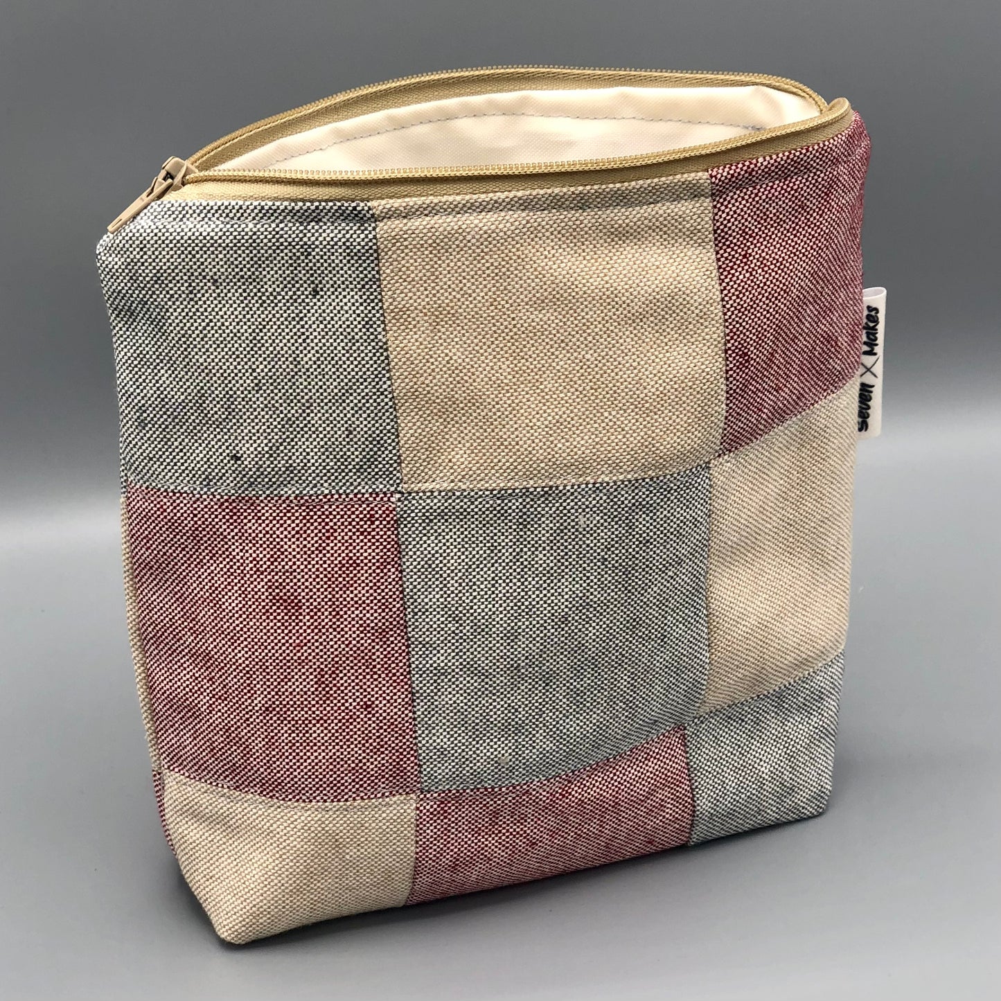 Recycled Fabric Patchwork Washbag