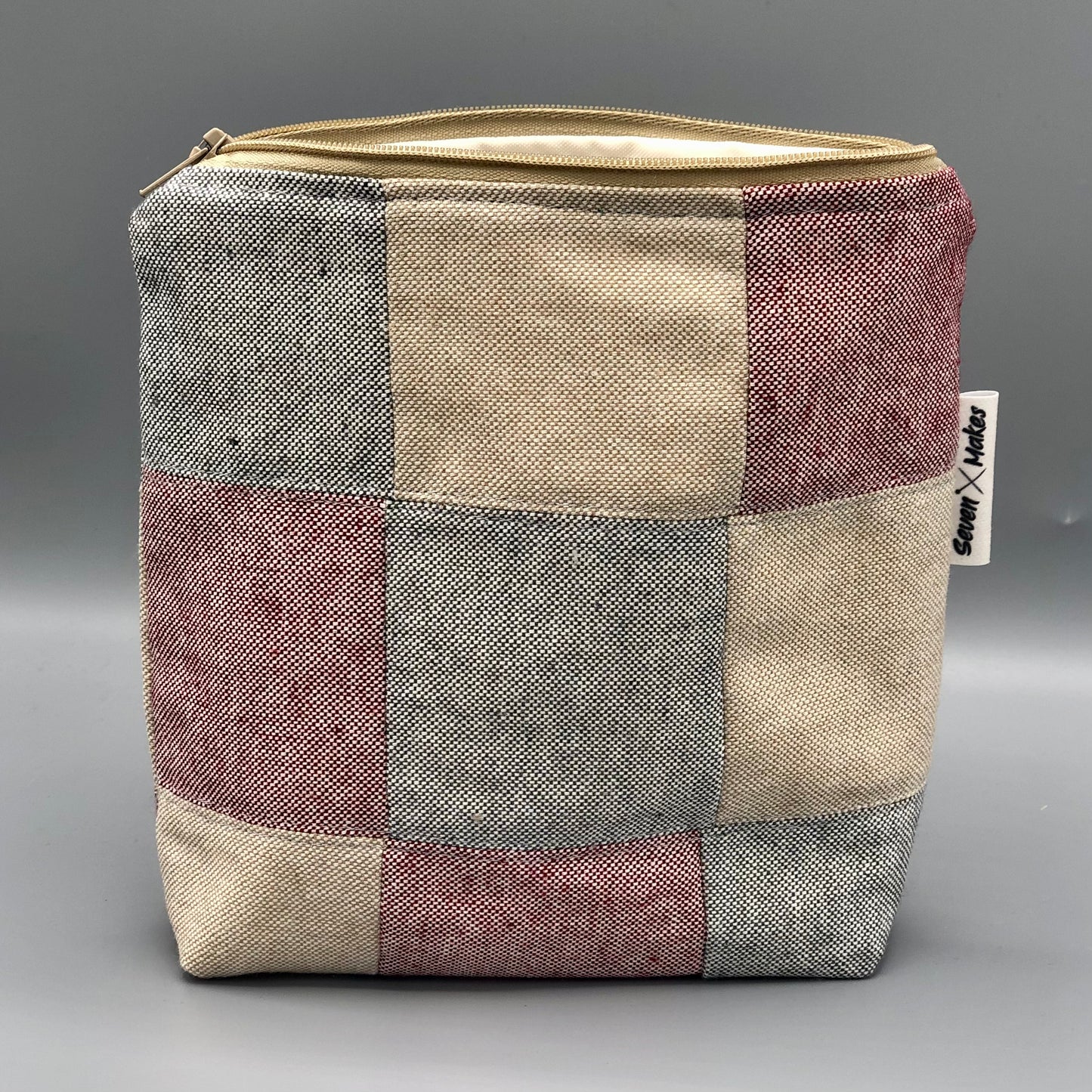 Recycled Fabric Patchwork Washbag