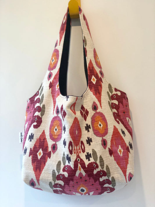 Slouchy Linen Mix Shoulder Bag