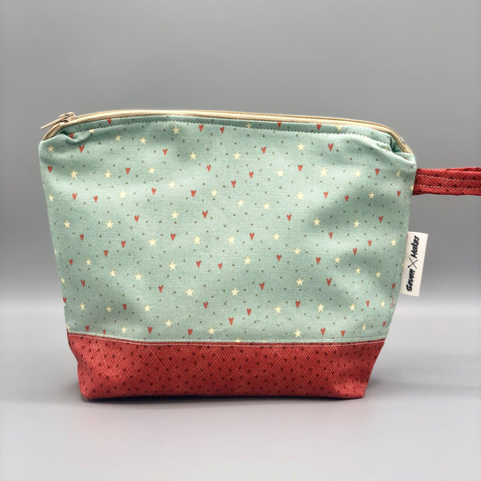 Tiny hearts and stars wash bag